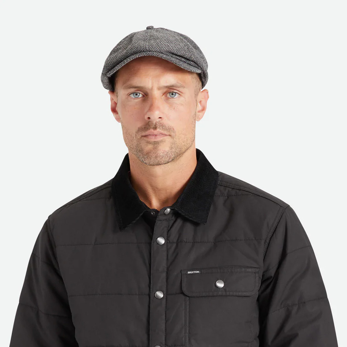 Brixton - Brood Snap Cap Grey/Black - 6