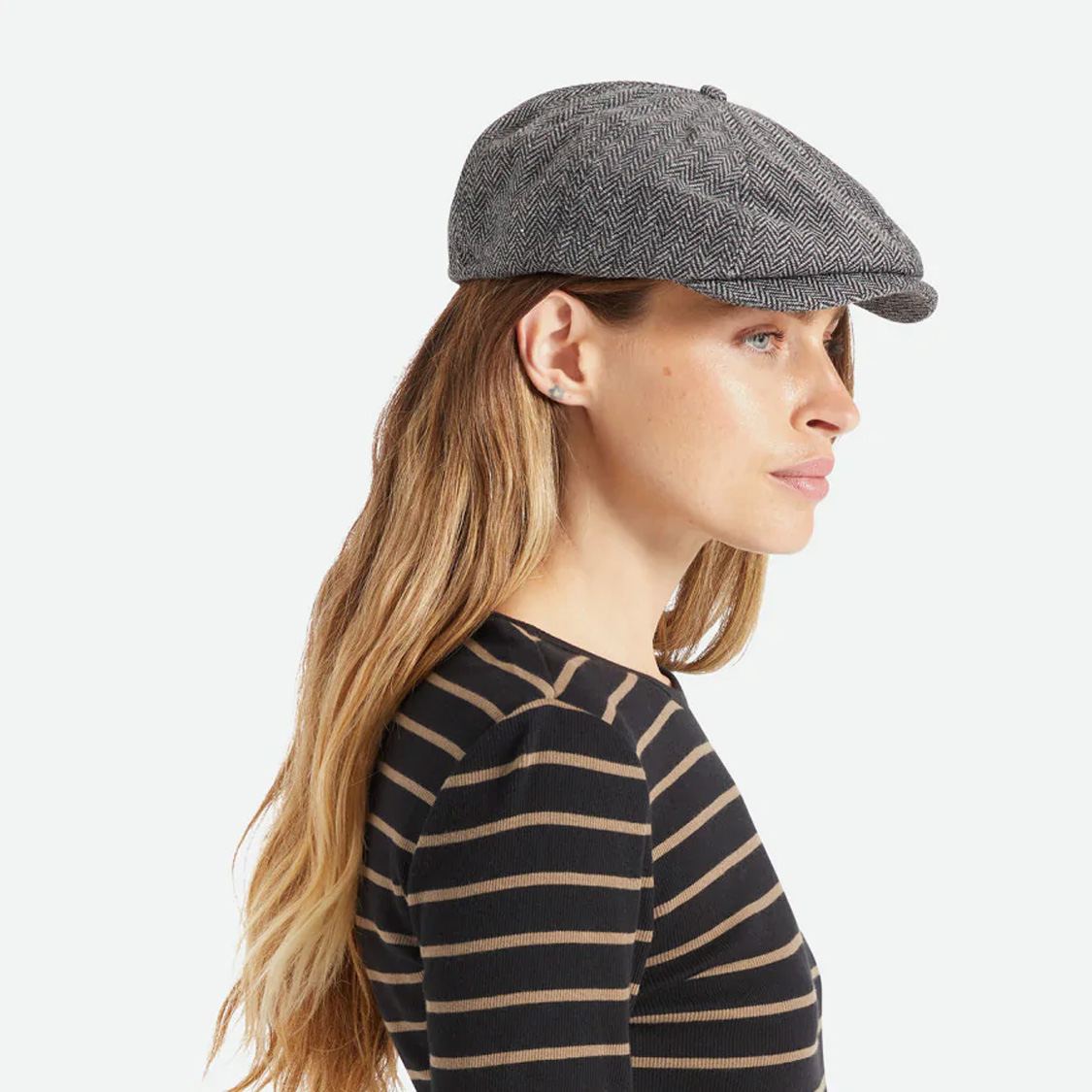 Brixton - Brood Snap Cap Grey/Black - 5