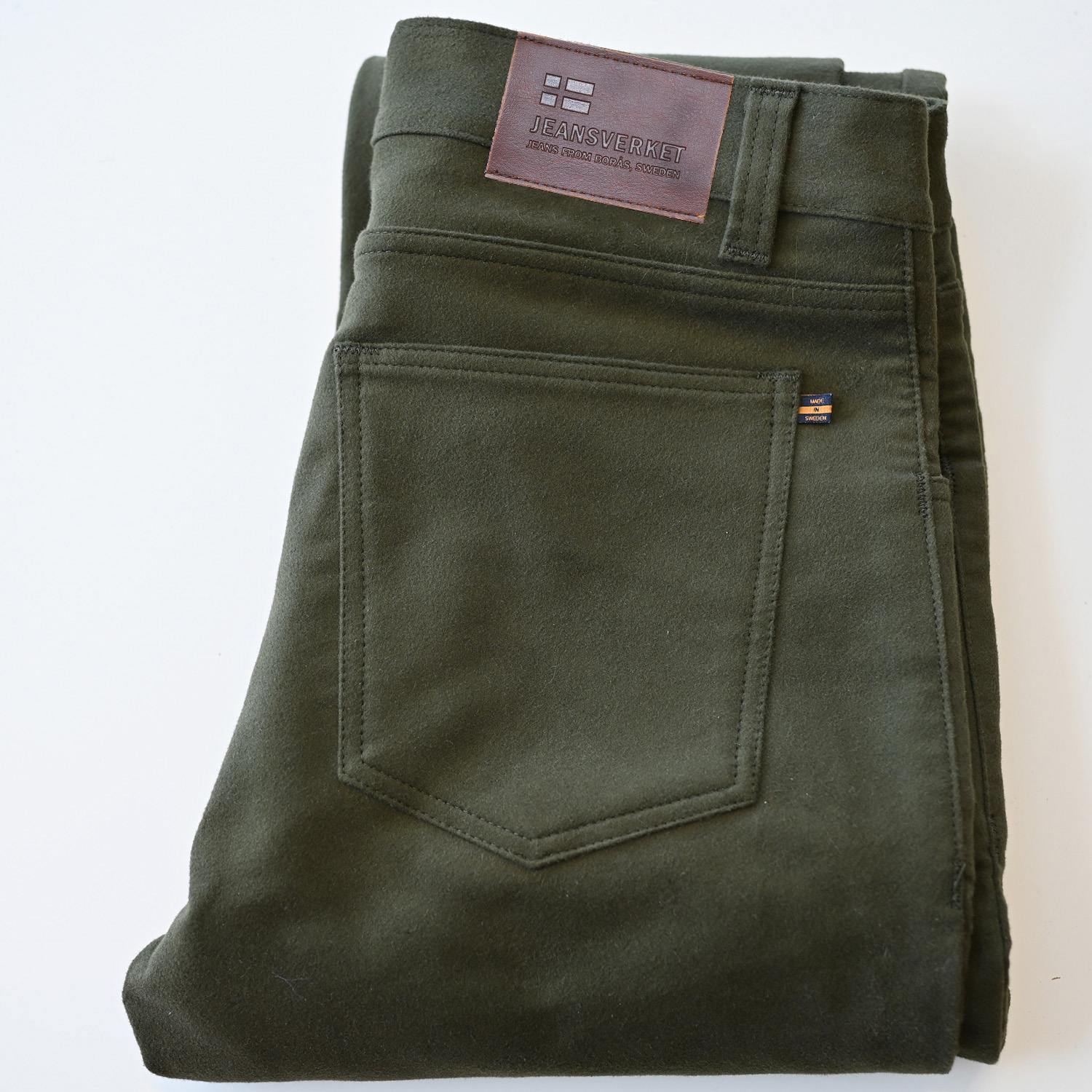 JV001 Mollskinnsjeans olivgrön  - 9