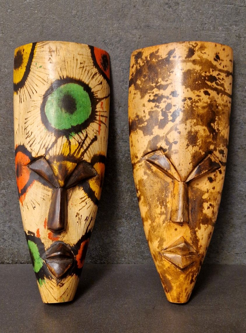 Afrikansk Tribal  Mask - Ghana 