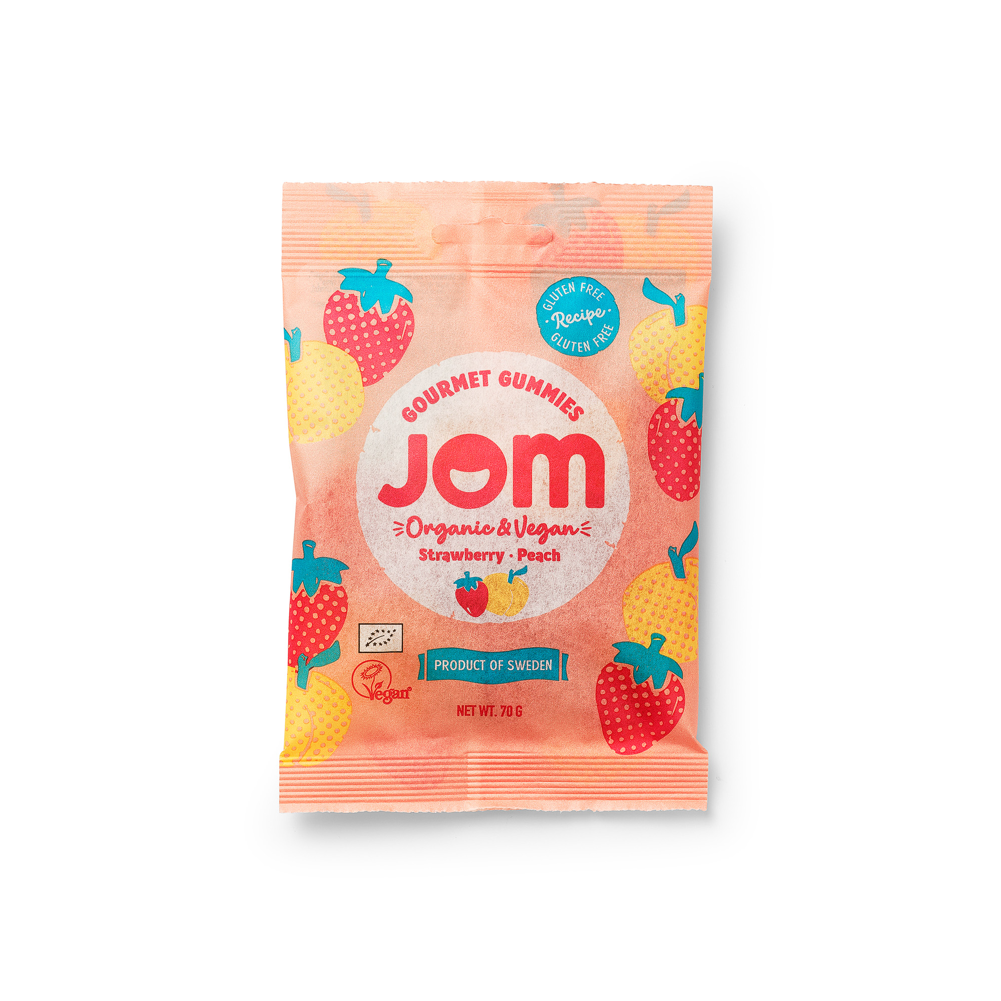 Strawberry & Peach 70g x16, EKO