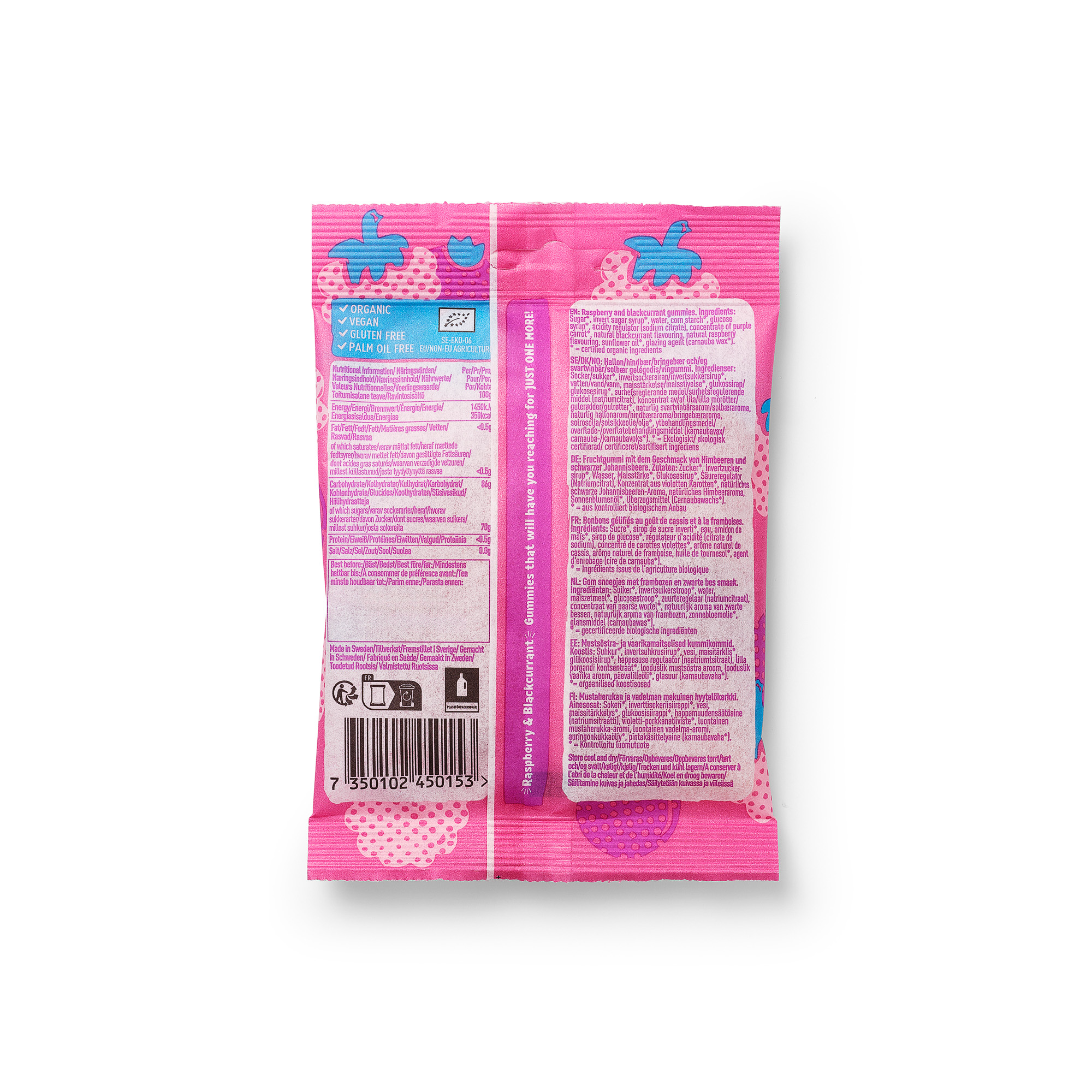 Raspberry & Blackcurrant 70g x16, EKO - 2