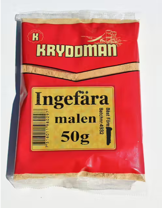 Ingefära malen