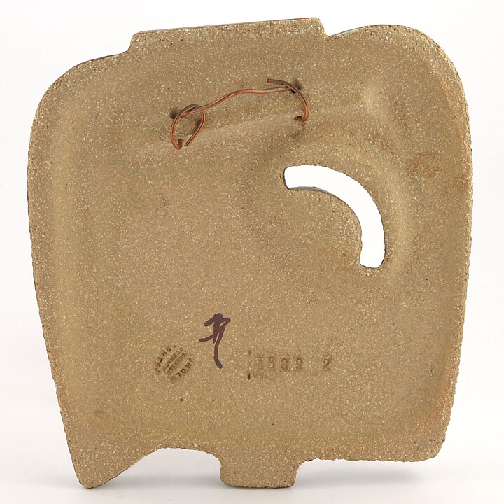 Noomi Backhausen (1970s) Charming Bird Relief Wall Plaque 24 cm