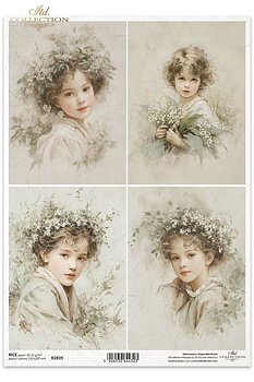 Flickor med blommor