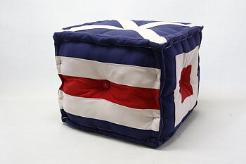 Seat pouf Signal flags 45x45x45 cm
