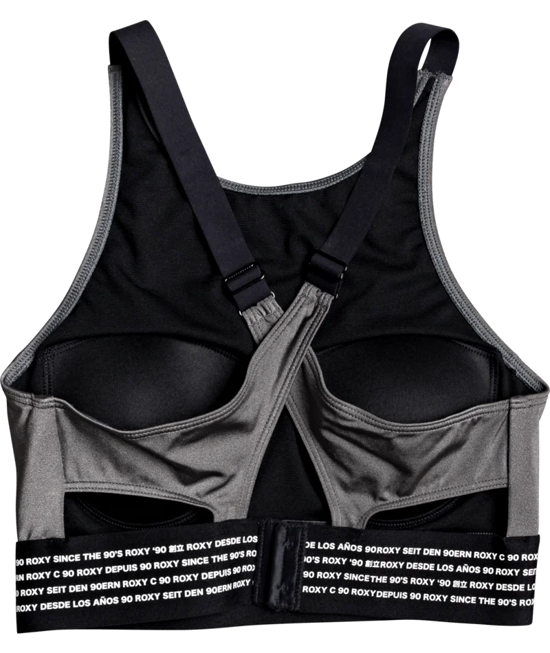 Roxy We All Run High Support Sports Bra Smoked Pearl - 4