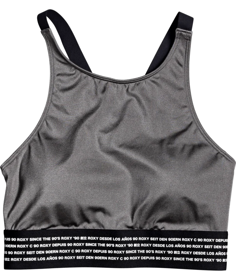 Roxy We All Run High Support Sports Bra Smoked Pearl - 3