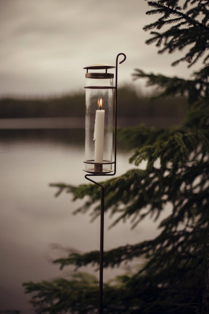 Candlestick - Candle lantern on a stick - Candle stick Brass - 11