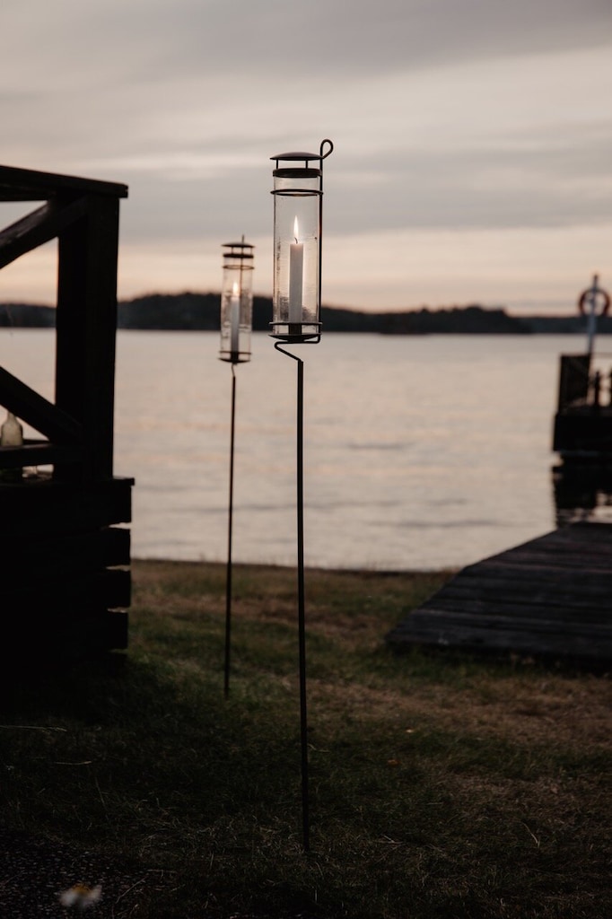 Candlestick - Candle lantern on a stick - Candle stick Brass - 10