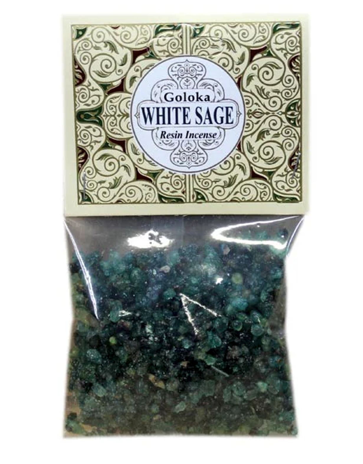 Goloka Kåda / Resin i påse - Vit Salvia ( White sage)  30g