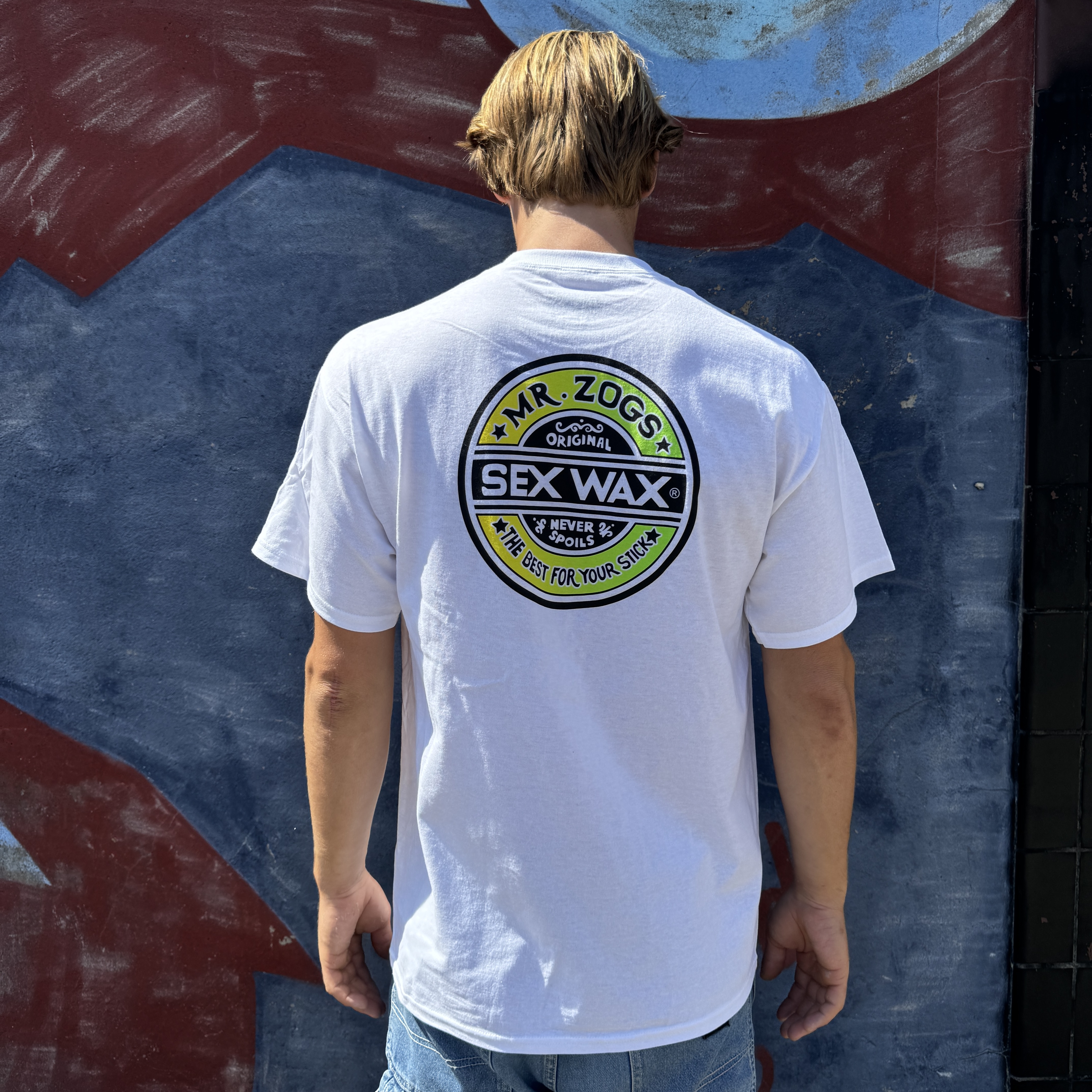 Sex Wax T-shirt vit fade