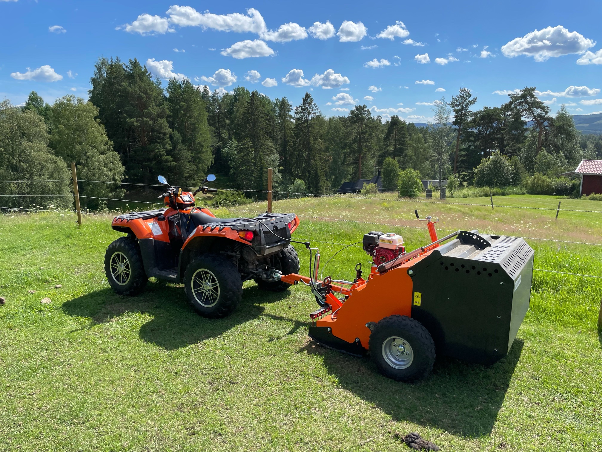 Chapman PC120 paddock cleaner och paddock sweeper för effektiv mockning av hage