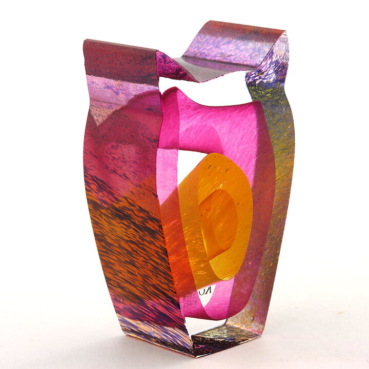 Bertil Vallien (Mini Sculptures 1993) Glass Figurine "Night Eyes" 8 cm