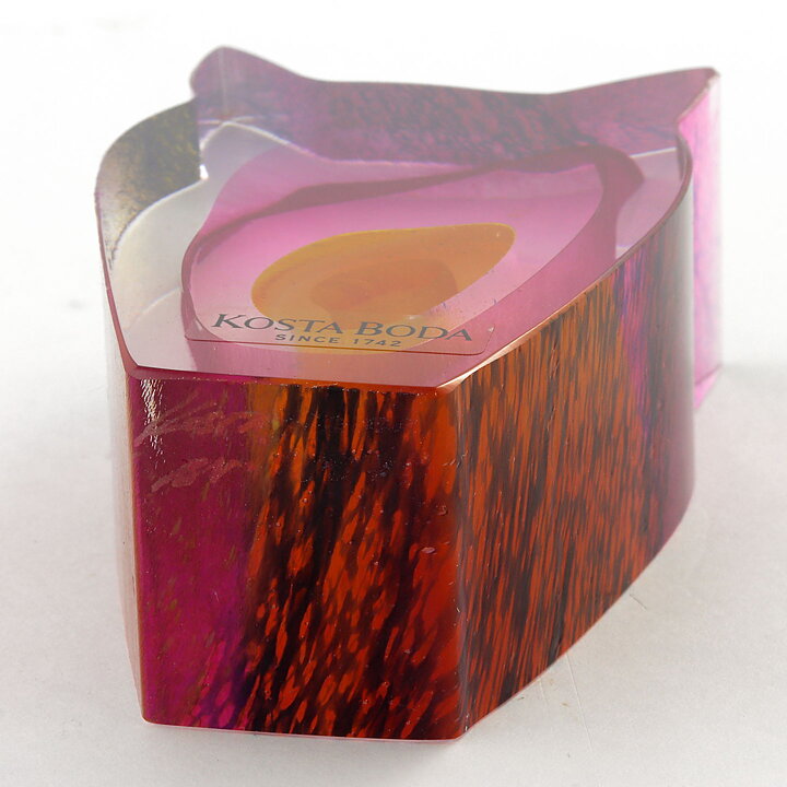 Bertil Vallien (Mini Sculptures 1993) Glass Figurine "Night Eyes" 8 cm