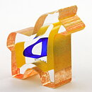 Bertil Vallien (Mini Sculptures 1993) Glass Figurine "Dobbin" 8 cm