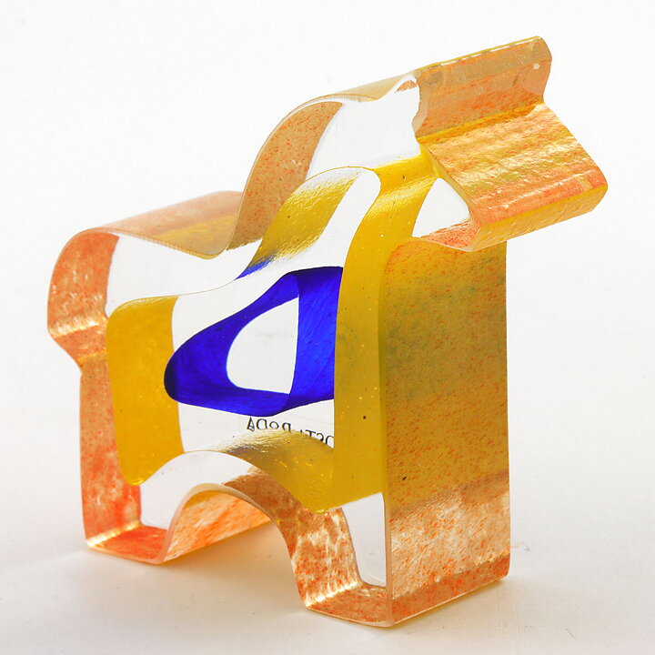 Bertil Vallien (Mini Sculptures 1993) Glass Figurine "Dobbin" 8 cm