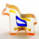 Bertil Vallien (Mini Sculptures 1993) Glass Figurine "Dobbin" 8 cm