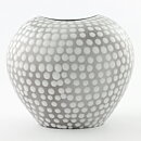 Ingrid Atterberg (Västkust 1943) Swelling Vase with White Dots 18/16 cm
