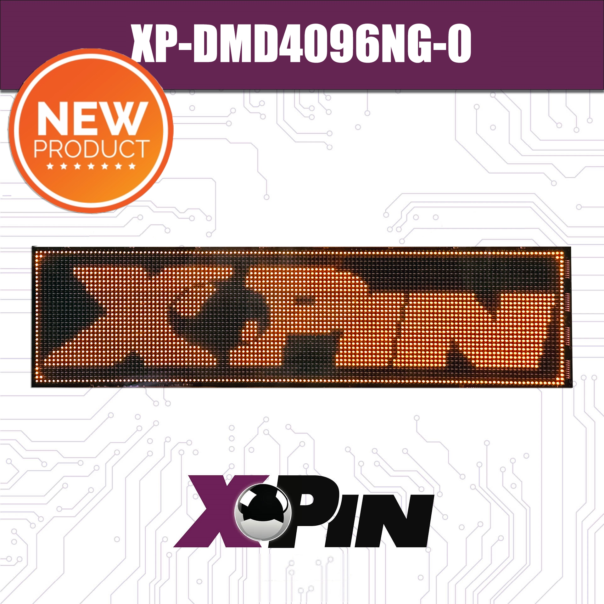 LED DMD Display  XP-DMD4096 Orange 