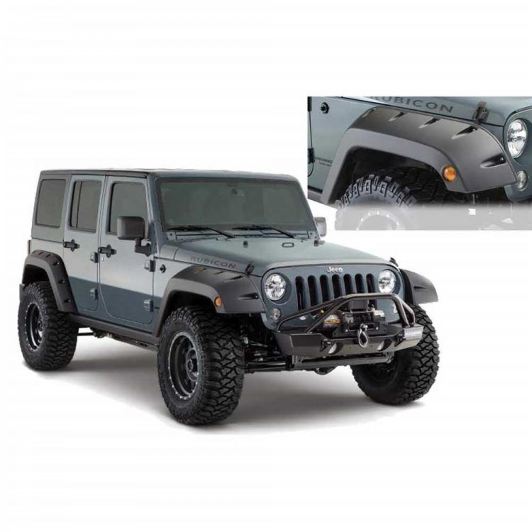 Bushwacker Factory Coverage Front Fender Flares - Jeep JK & JKU