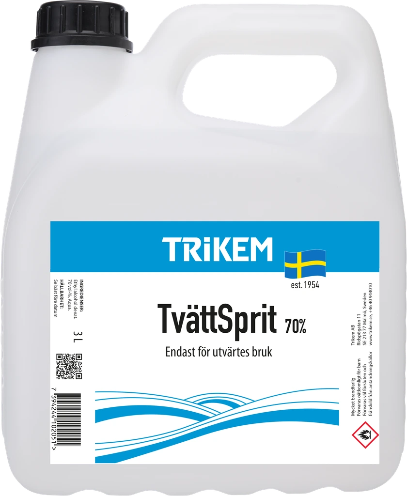Trikem TvättSprit 70% 3000 ml