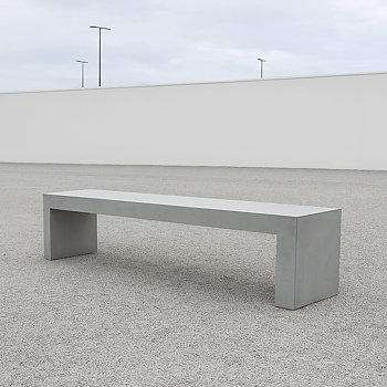 Betongbänk Tjock Humle