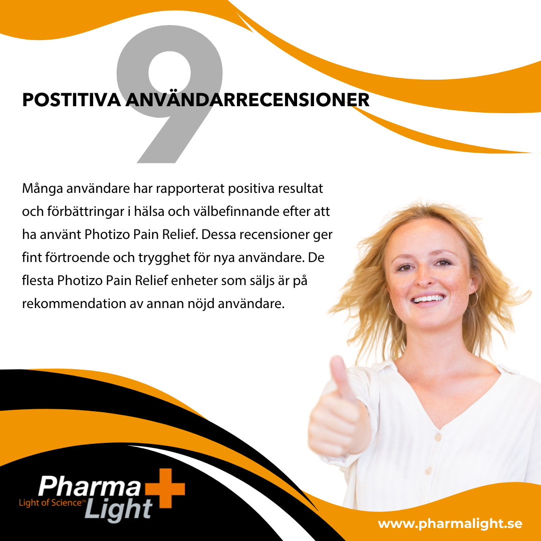 Photizo Pain Relief LED-ljusterapi/LED-LLLT - 16