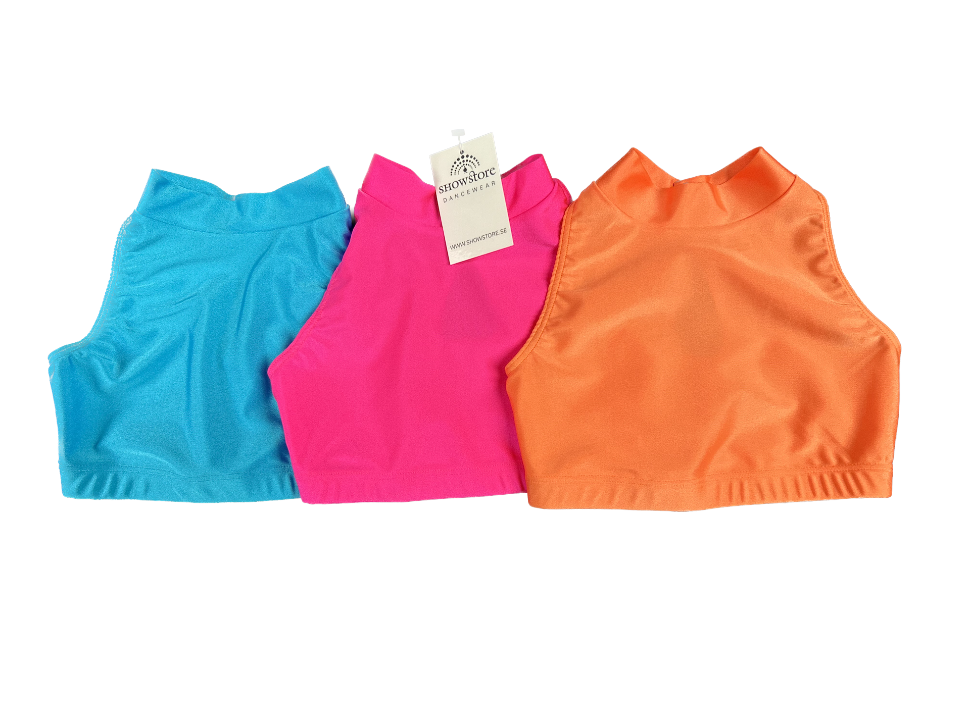 Showstore - Discotop Halterneckmodell i lycra  - 3