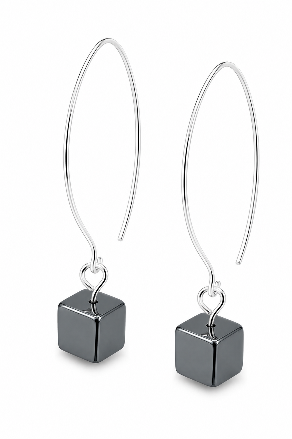 Earrings Hematite Sterling silver 