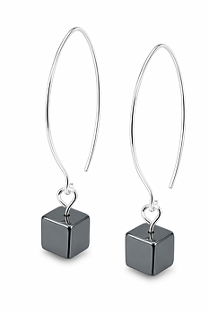 Earrings Hematite Sterling silver 