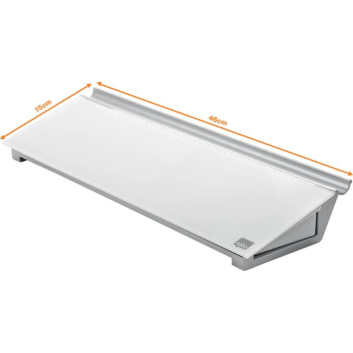 Memotavla glas 46x12,5cm vit - 7
