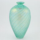 Bertil Vallien (Minos 1984) Green Vase with Swirling Decor 26 cm