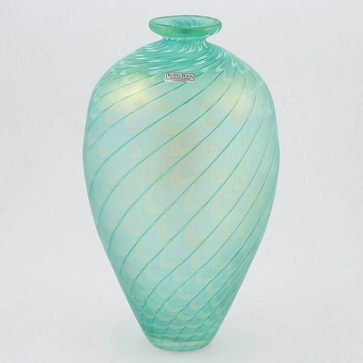 バーティル･ヴァリーン Minosシリーズ  グリーンの花瓶  Vase 26cm 1984年