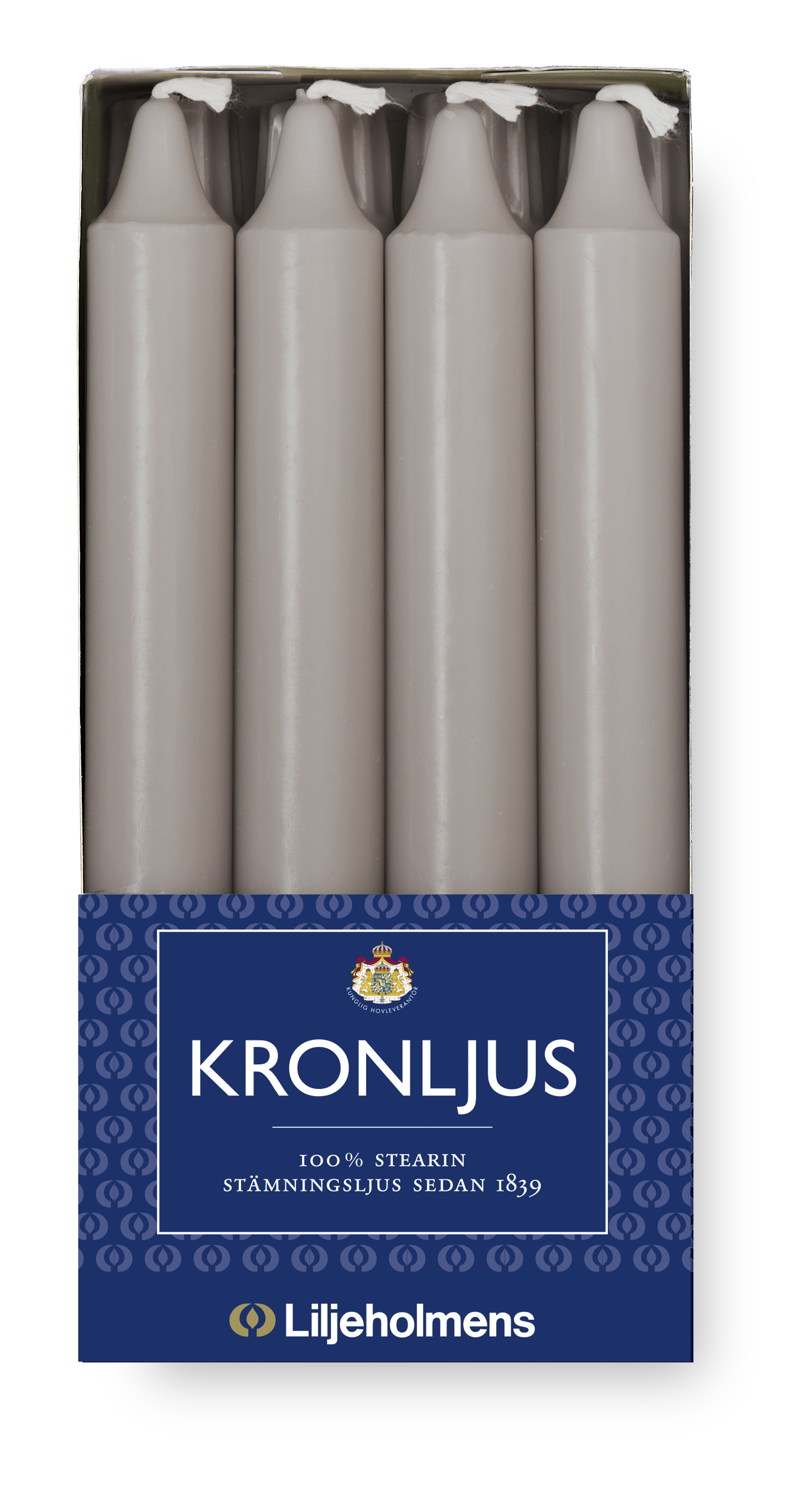 Kronljus 8-p Dimgrå - 2