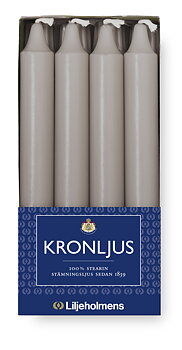 Kronljus 8-p Dimgrå