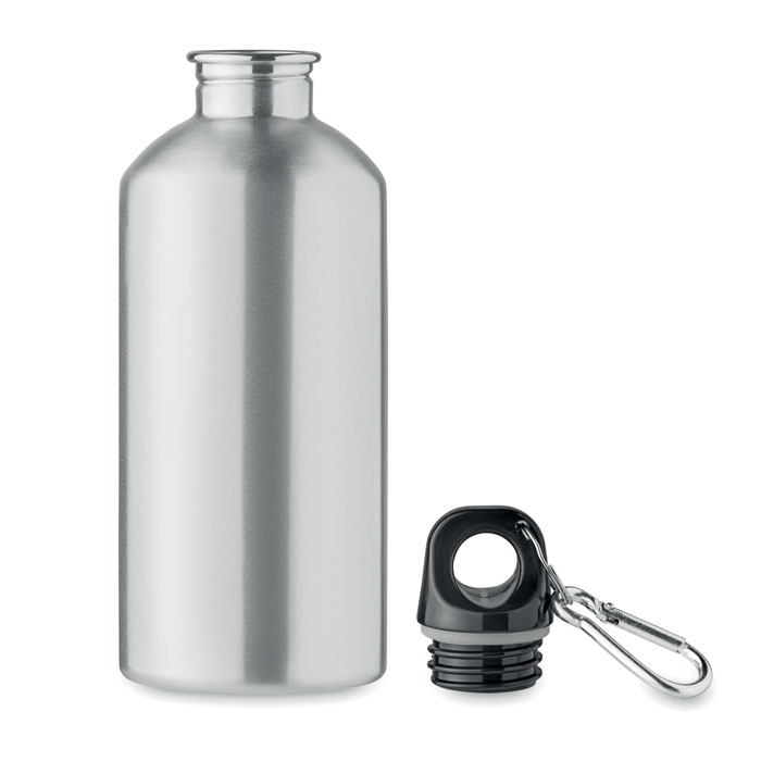 Vattenflaska återvunnet stål 500 ml med karbinhake - 2