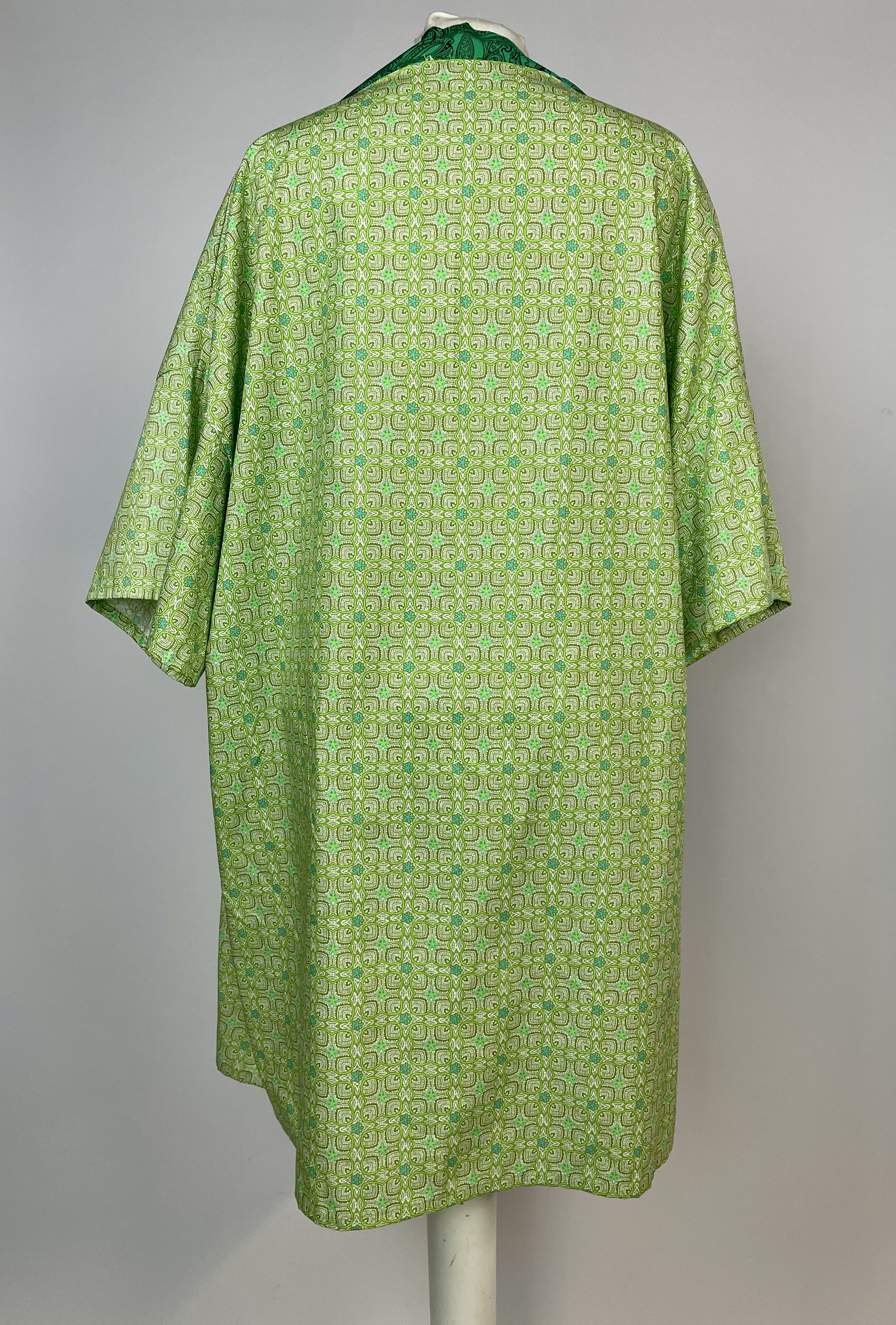 handsydd kimono tiki grön - 6