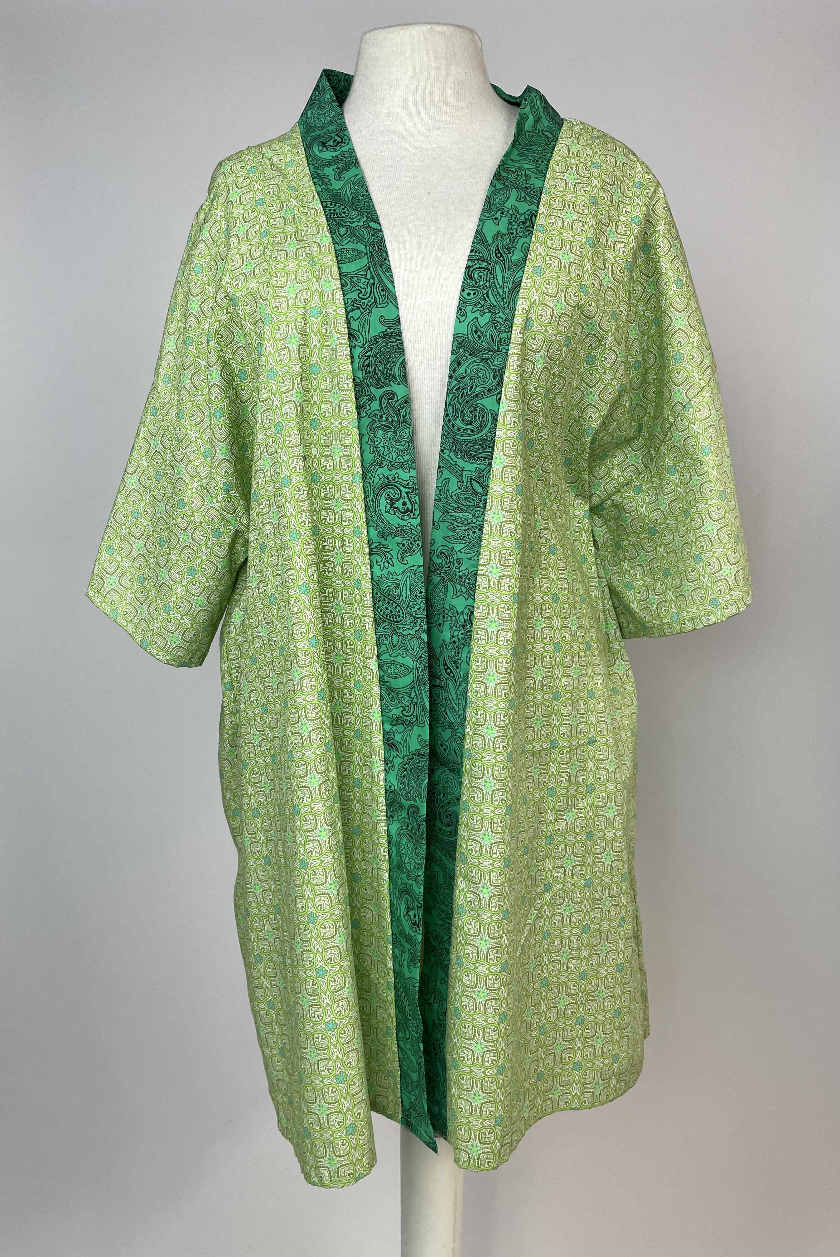 handsydd kimono tiki grön - 4