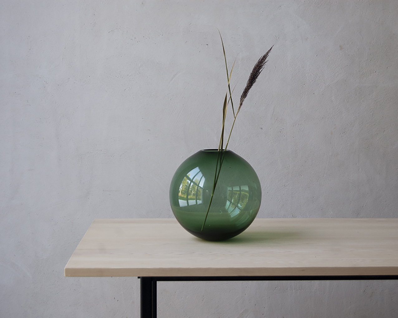 TÅNGEN - GRANGRÖNT glasklot 30 cm - 5