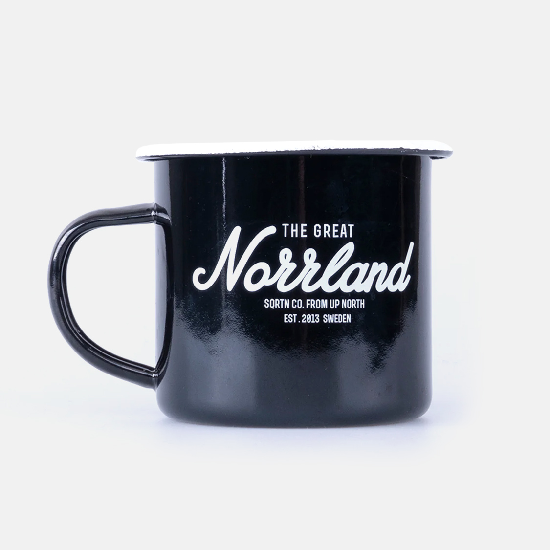 SQRTN - Emaljmugg Great Norrland 400ml Black