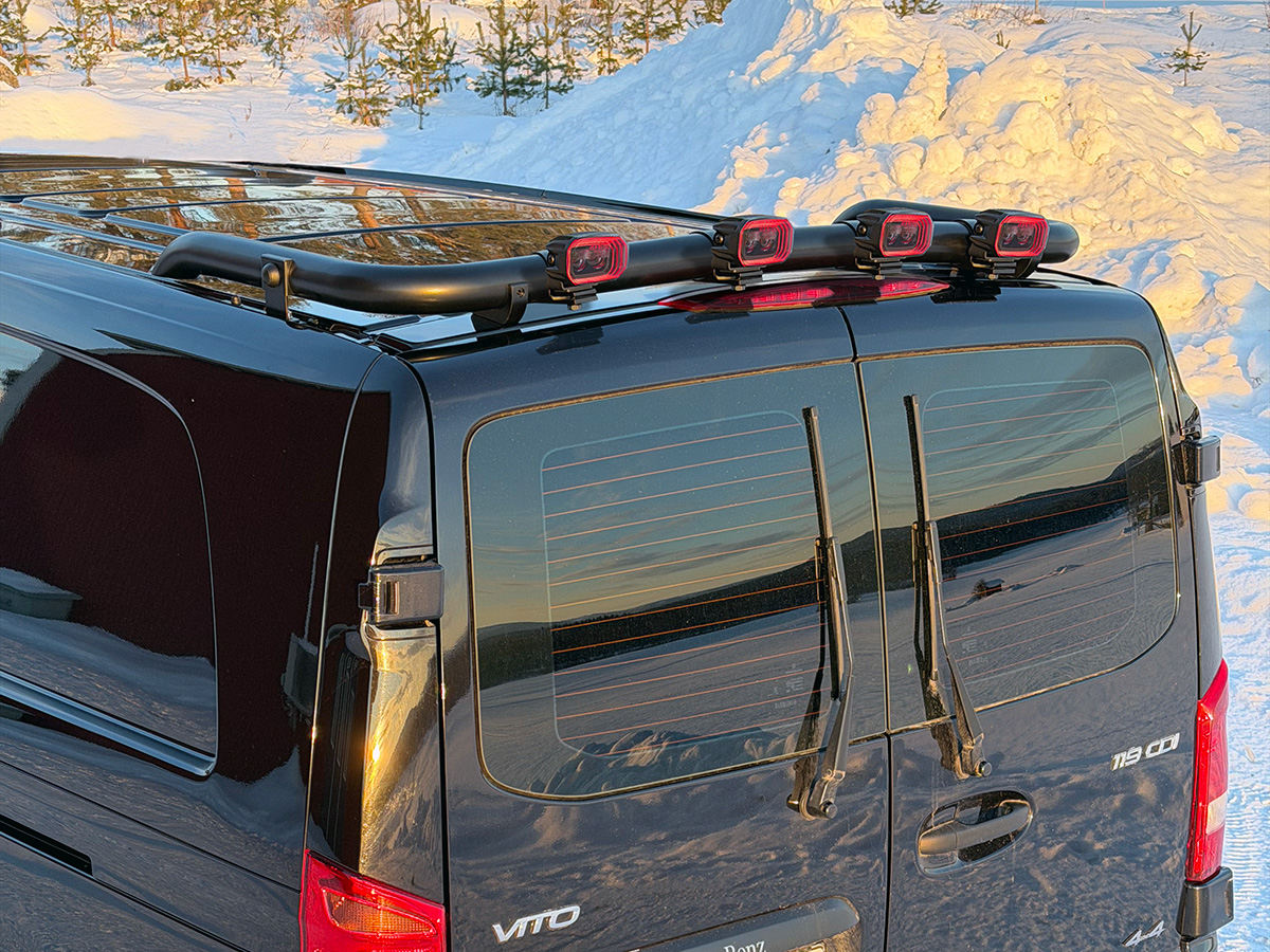 T-RACK Mercedes Vito 04- rear roofbar 