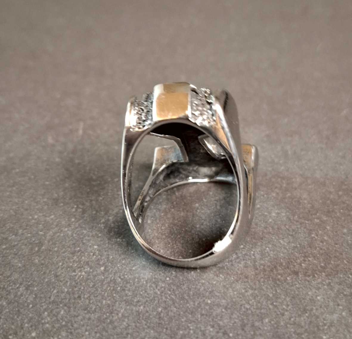 Malteserkors Ring i Rostfritt stål - 2