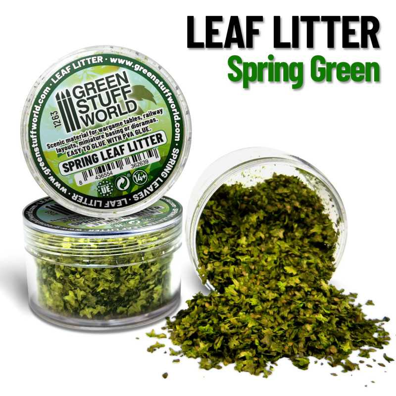 Green Stuff World: Large Leaf Litter - Spring Green
