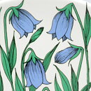 エステリ・トムラ  Botanicaシリーズ イトシャジン   陶板  Wall Plaque  1980年  13cm