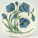 エステリ・トムラ  Botanicaシリーズ  ベルフラワー  陶板  Wall Plaque  1982年  13 cm