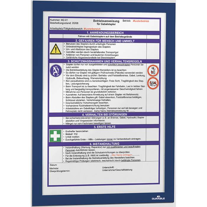 Duraframe A4 mörkblå 10/fp - 4