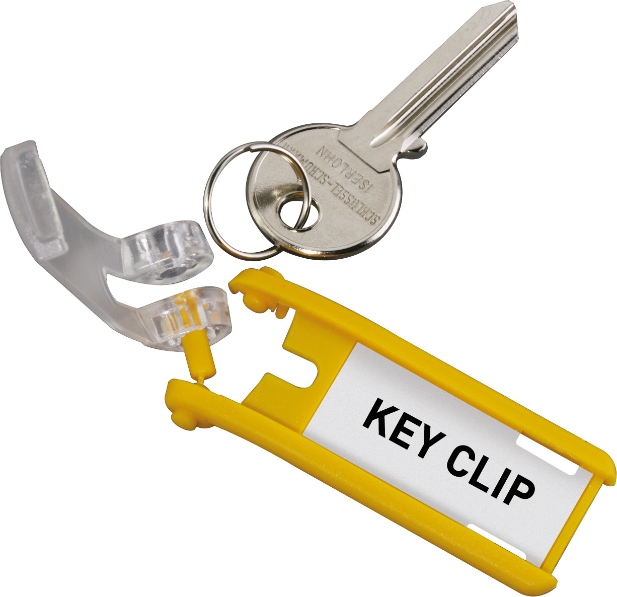 Nyckelbricka KEY CLIP 6/fp Gul