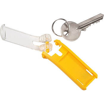 Nyckelbricka KEY CLIP 6/fp Gul