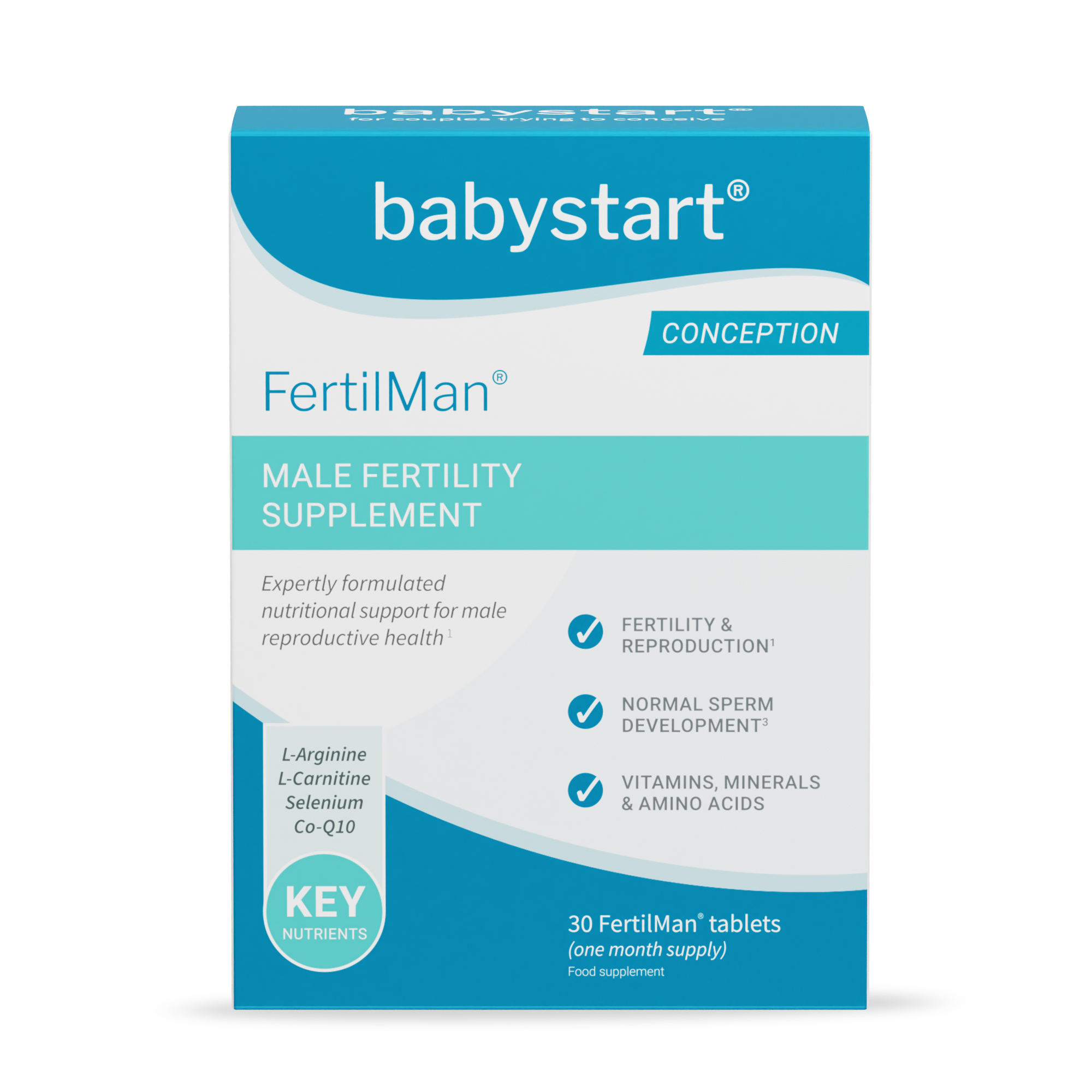Näringsstöd för manlig fertilitet FertilMan 30t - Babystart